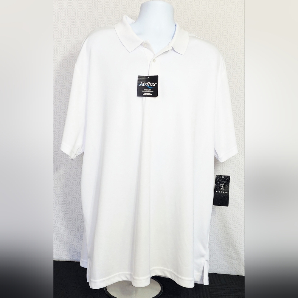 PGA Tour Men's Classic White Polo Shirt